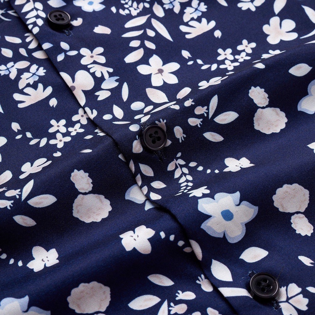 Áo sơ mi nam họa tiết Galvin cổ bẻ dài tay form ôm hàn quốc SMGV131 - Leo Vatino