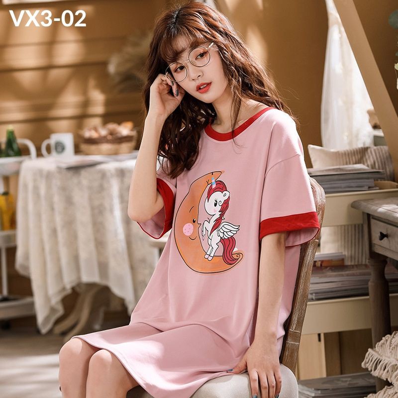 [XẢ KHO 3 NGÀY] VÁY NGỦ COTTON FORM RỘNG HÀNG QUẢNG CHÂU CÓ SẴN | BigBuy360 - bigbuy360.vn