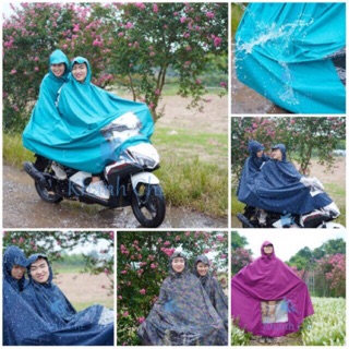 [Mã SKAMLSC2690 giảm 10% đơn 100K] Áo Mưa người lớn to rộng 2 đầu Khánh Chi vải dày cao cấp siêu nhẹ, không ngấm nước
