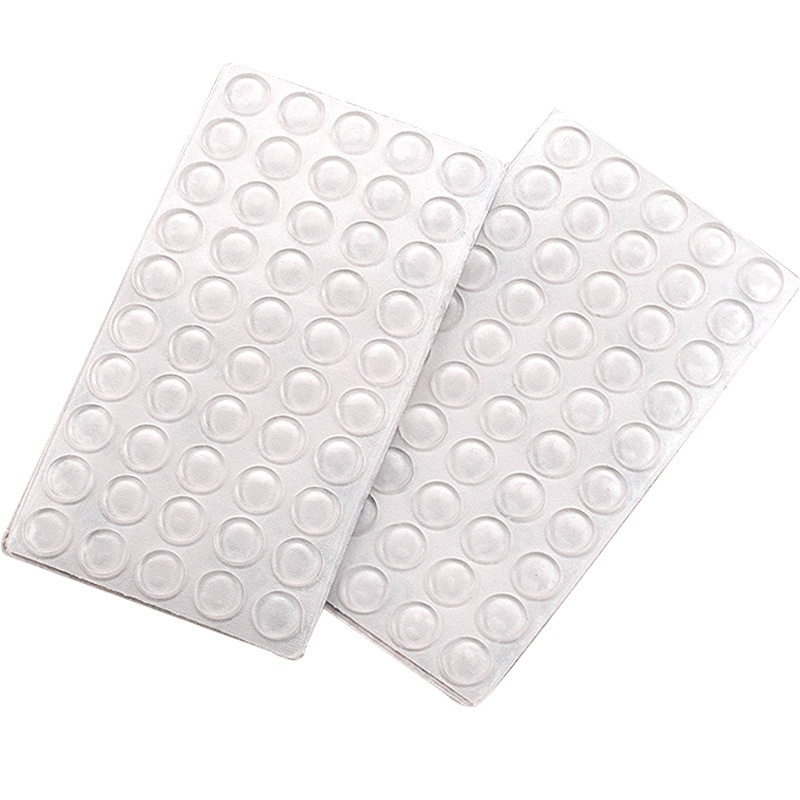 Set 50 Miếng Đệm Silicon Trong Suốt Dán Chặn Cửa Chống Va Chạm Tự Dính
