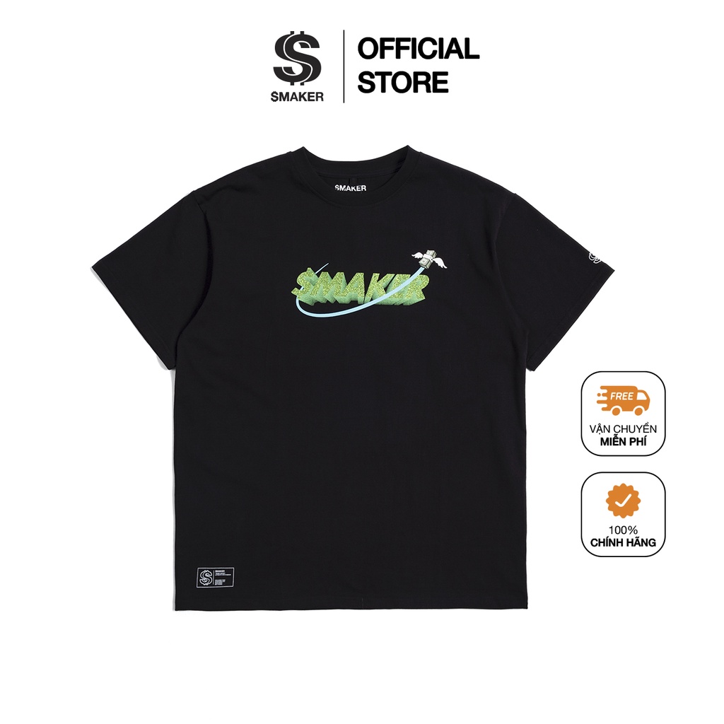 Áo thun cotton nam nữ Unisex form rộng tay lỡ, local brand chính hãng - FLYING MONEY TEE