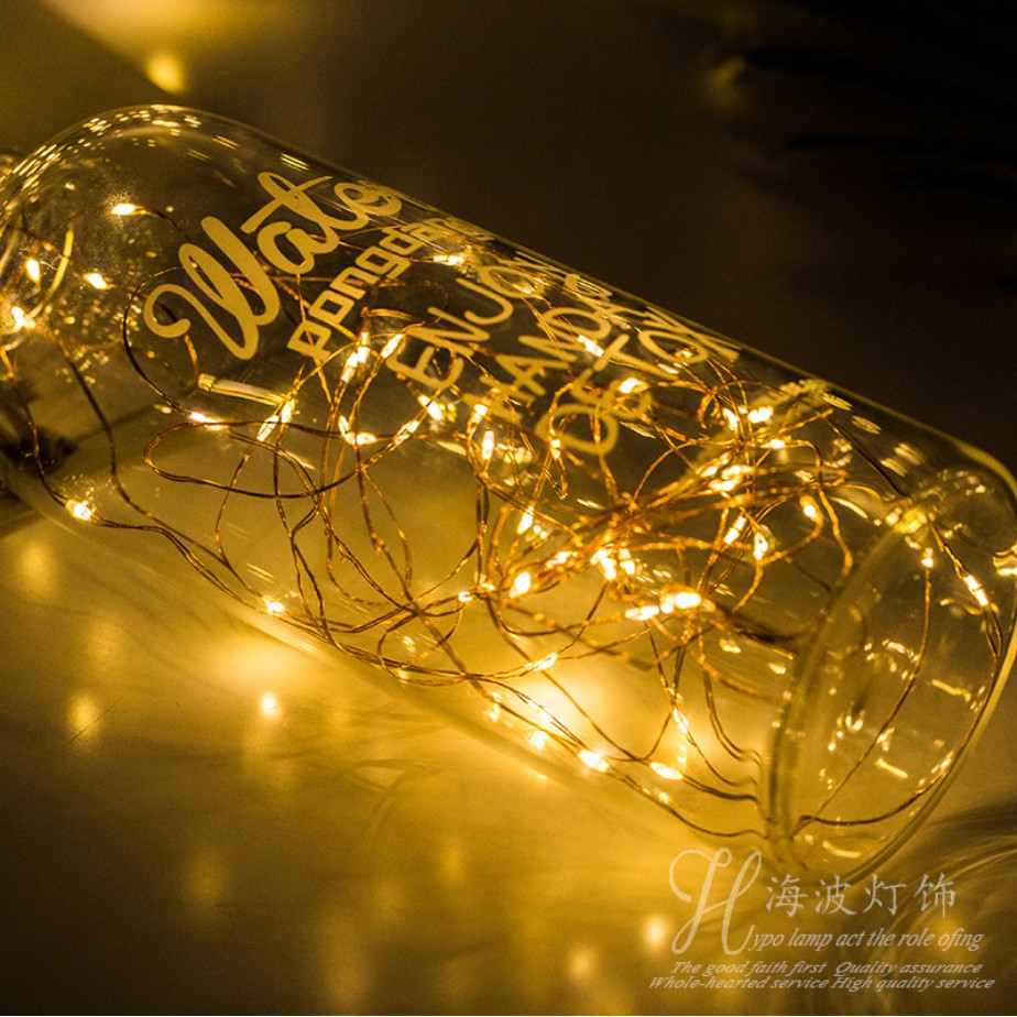 Dây đèn LED đom đóm fairylight dài 3 mét có sẵn pin siêu rẻ