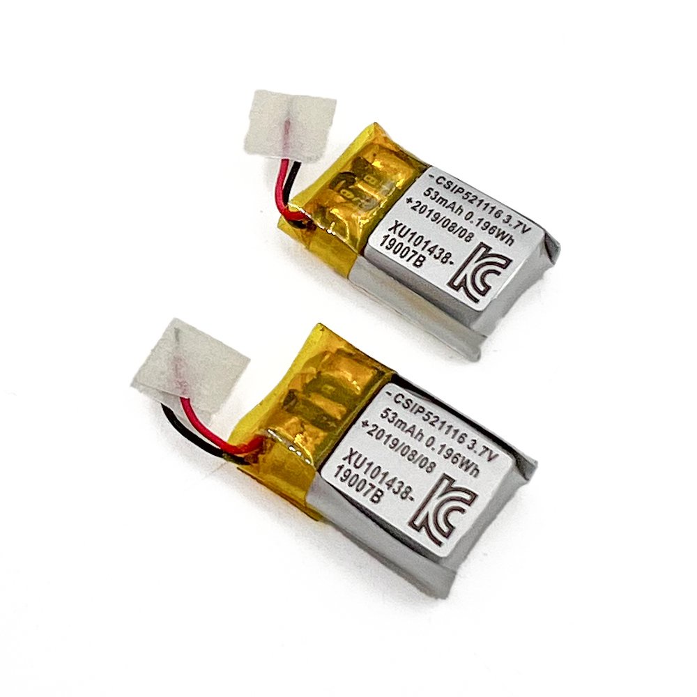 Pin lipo 3.7V 53mAh 16x11x5.2MM xuất hàn CSIP521116  dùng cho tai nghe thiết bị điện -KhoDienTu