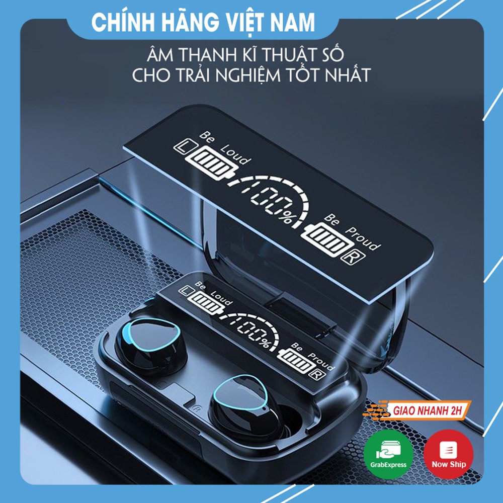 Tai Nghe Bluetooth M10, Nút Cảm Ứng, Màn Hình Led Gaming, Chống Nước Chống Ồn