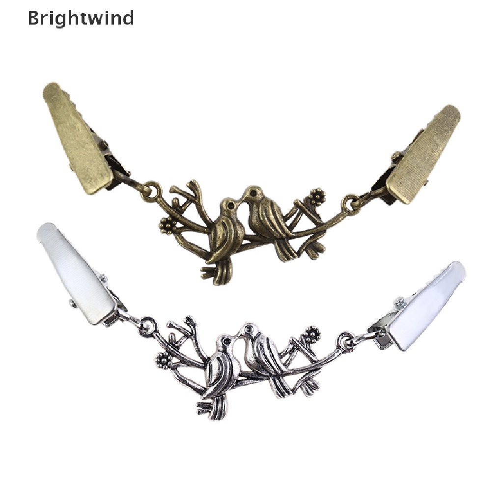 [Brightwind] Shirt Collar Cardigan Clip Shawl Brooch Duck Clip Clasps Sweater Blouse Pin Hot Sell