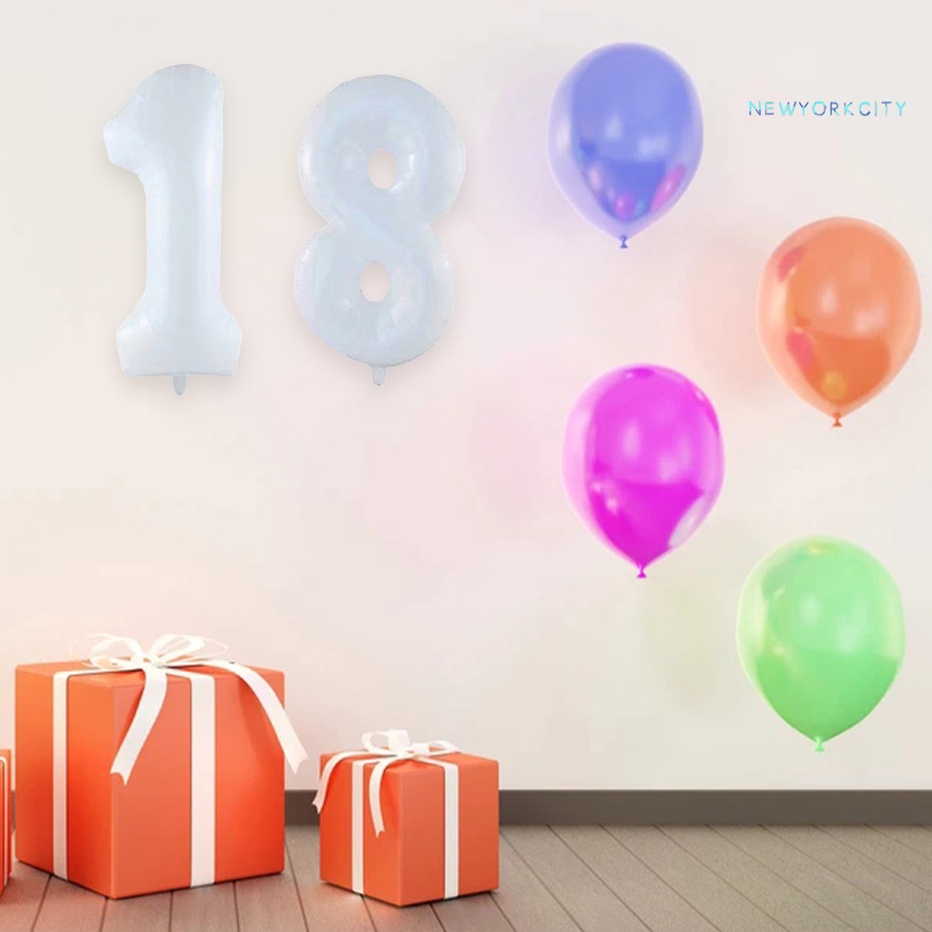 1 Bong Bóng Hình Chữ Số 32Inch Bằng Lá Nhôm Dùng Trang Trí Tiệc Sinh Nhật