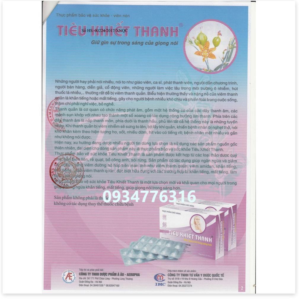 ✅ Viên Uống Tiêu Khiết Thanh