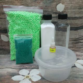 Kit làm slime xốp ( chọn màu keo và xốp )