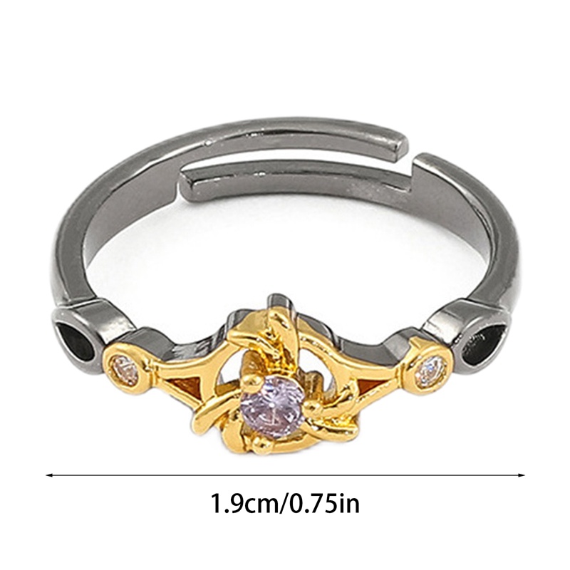 Nhẫn Thép Không Gỉ Hình Nhân Vật Anime Genshin Impact Của God Của Nhật Bản Thời Trang Unisex
