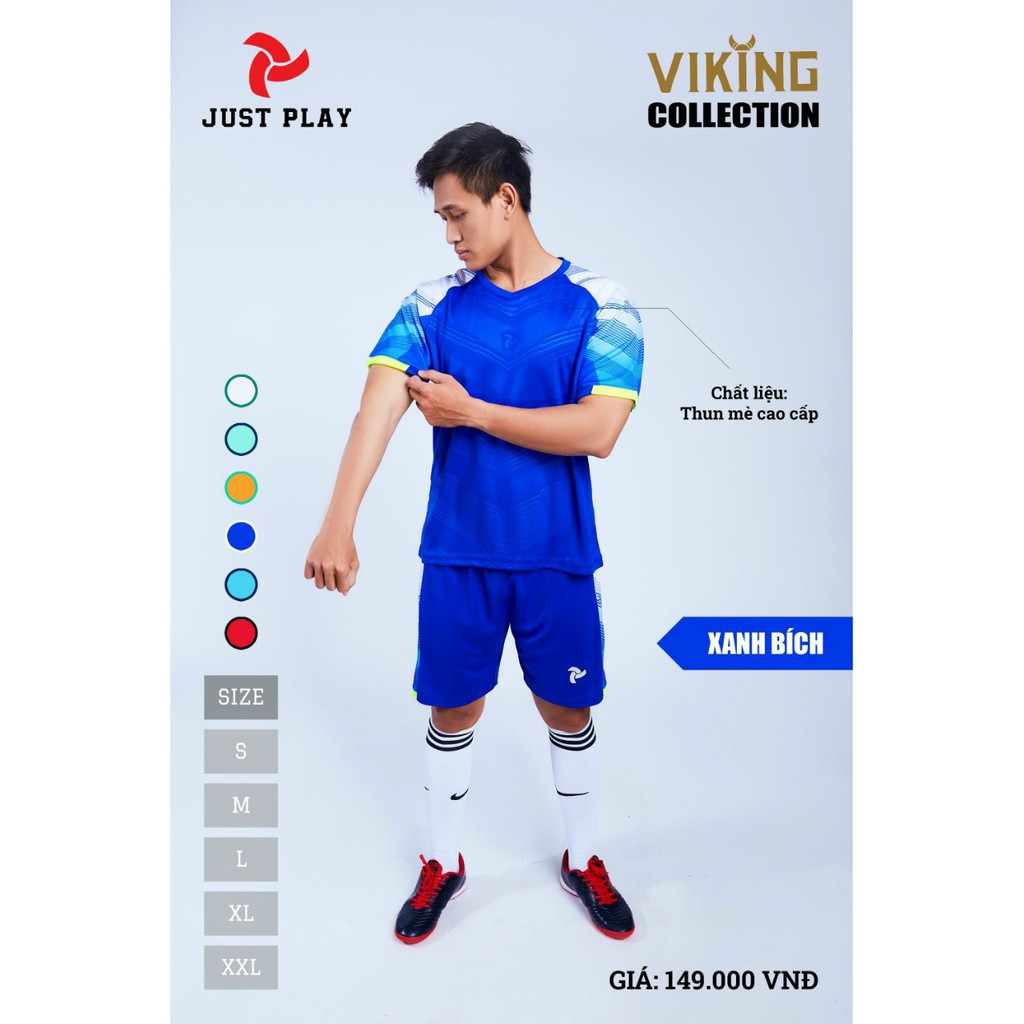 Bộ Đá Banh Không Logo ViKing Cao Cấp - Đồ Không Logo JustPlay