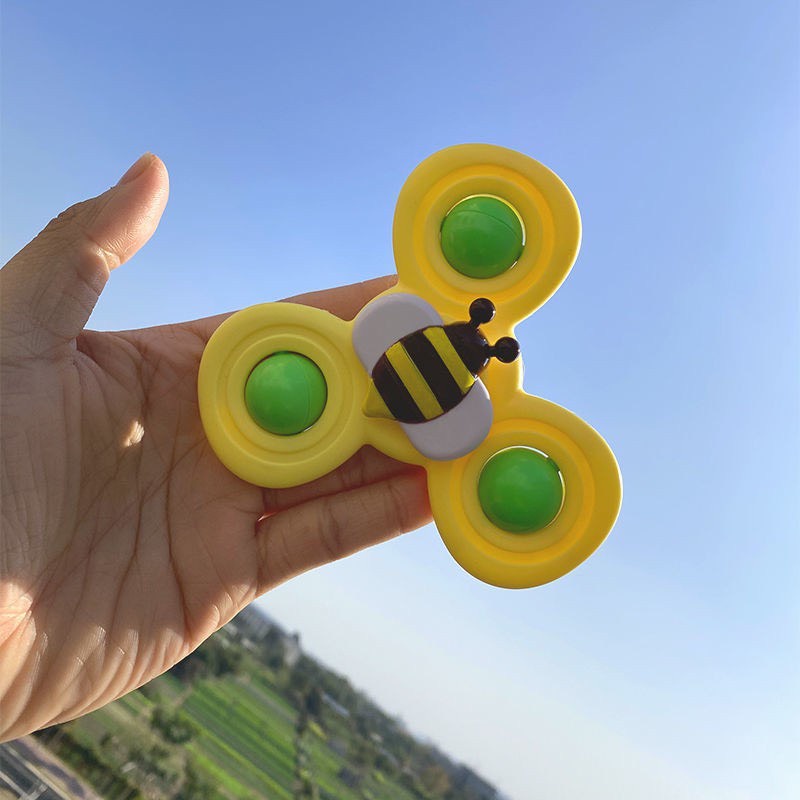 Bộ 3 ĐỒ CHƠI CON QUAY SPINNER CHONG CHÓNG DÁN TƯỜNG CHO BÉ YÊU