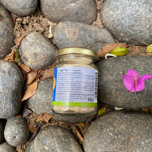 Date T6.2023 - Bột Agar Làm Thạch Rau Câu Hữu Cơ Rapunzel (60g)