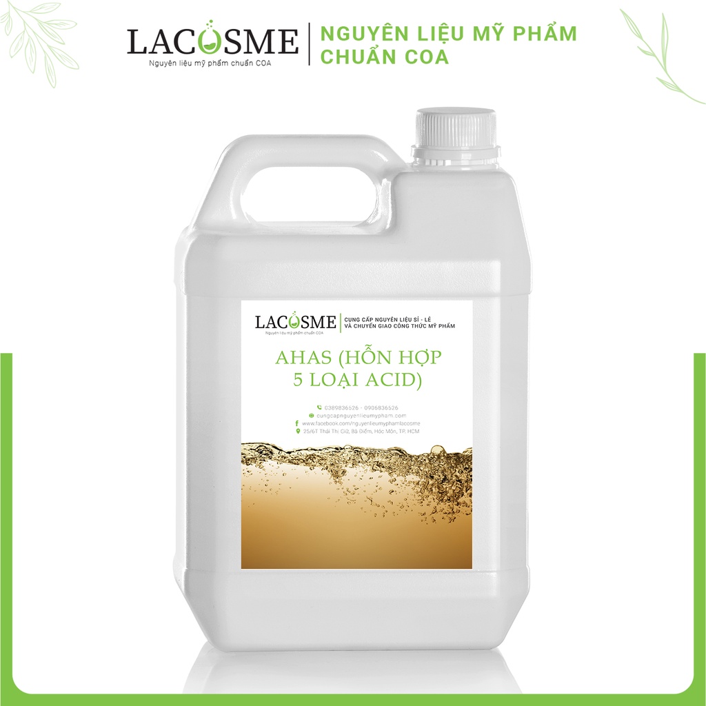 10Gr Nguyên liệu mỹ phẩm AHAs