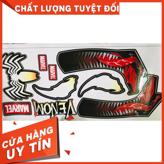 [CHÍNH HÃNG]Tem dán nón venom v1 siêu chắc