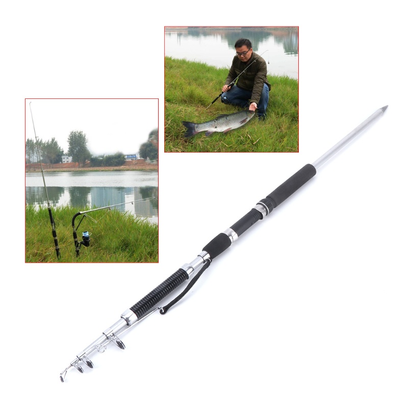 Cần Câu Cá Tự Động Bằng Thép Không Gỉ 1.2m 1.4m