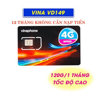 [Xả Kho] SIM 4G VINA VD89, VD149 TRỌN GÓI 12 THÁNG KHÔNG NẠP TIỀN - 4GB/NGÀY - Miễn phí gọi nội mạng00