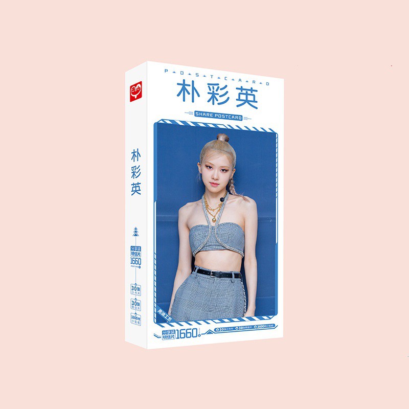 Hộp ảnh postcard in hình ROSE 1660 ảnh idol kpop