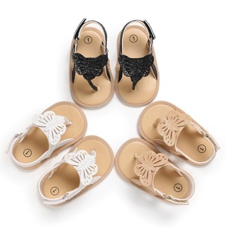 Giày sandal da pu hình bướm thời trang xinh xắn cho bé gái