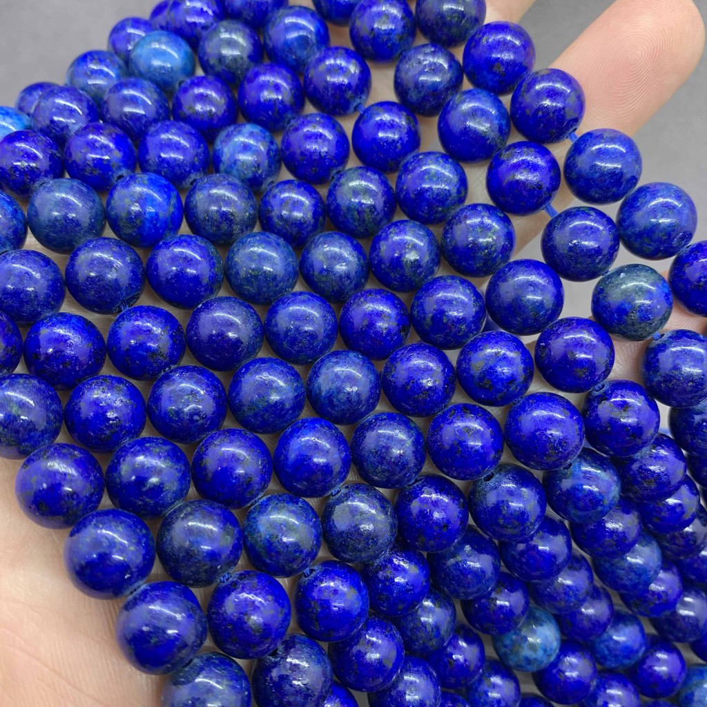 Chuỗi Hạt Đá Lapis Lazuli Tự Nhiên 4-16mm Dùng Để Làm Đồ Trang Sức Thủ Công