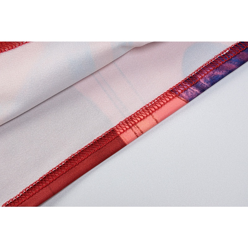 DUNEA Đầm Hai Dây In Họa Tiết Kỹ Thuật Số Quyến Rũ Cho Nữ