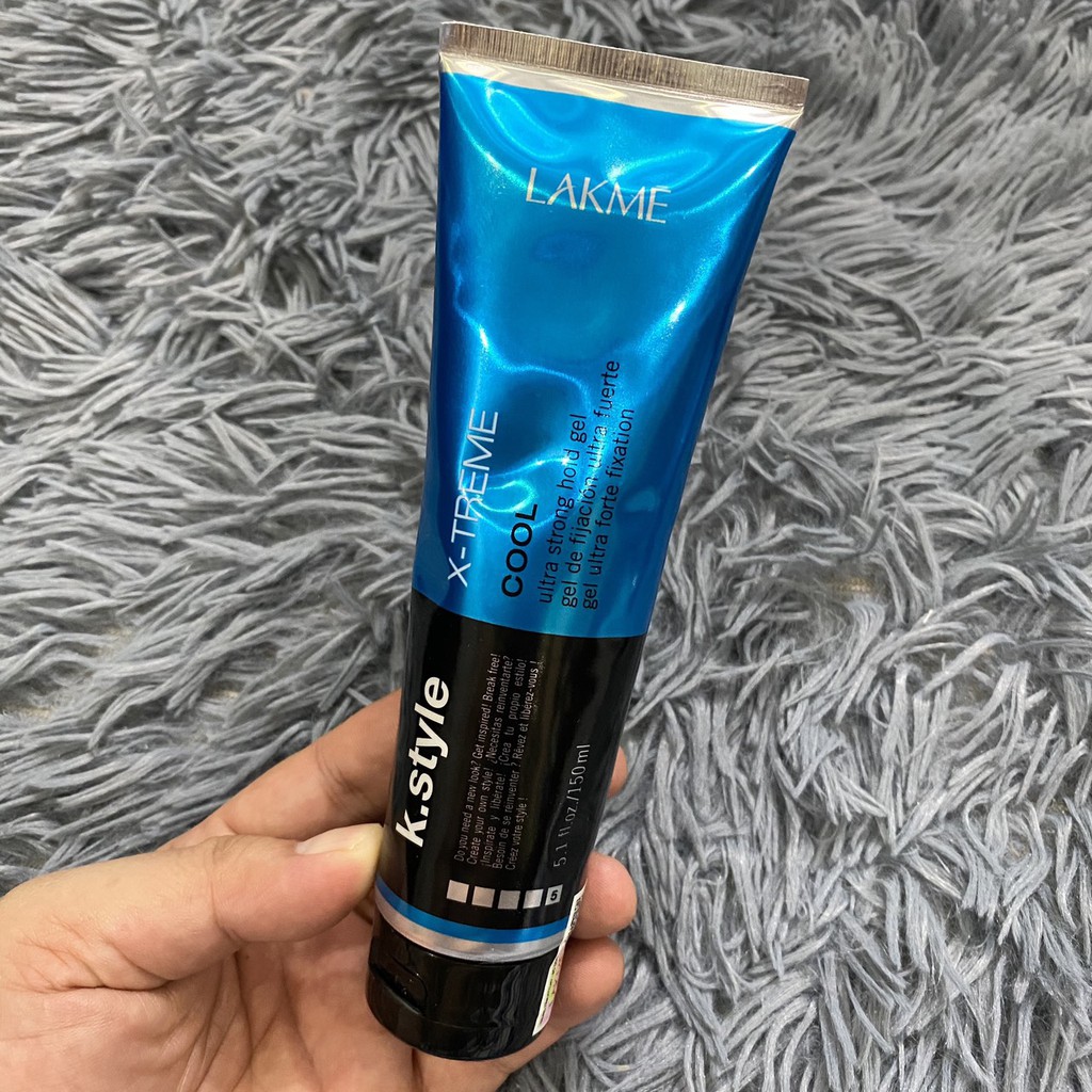 Gel tạo kiểu siêu cứng Lakme K.style X-treme Cool Ultra Strong Hold Gel 150ml