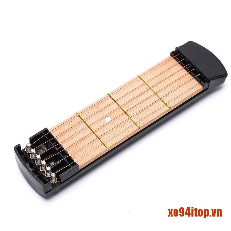 XOTOP 6 Tone Pocket Guitar Practice Neck Portable Guitar Chord Trainer Tools B