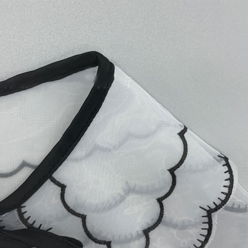 Cổ Áo Rời Họa Tiết Hoa Thời Trang Cho Nữ