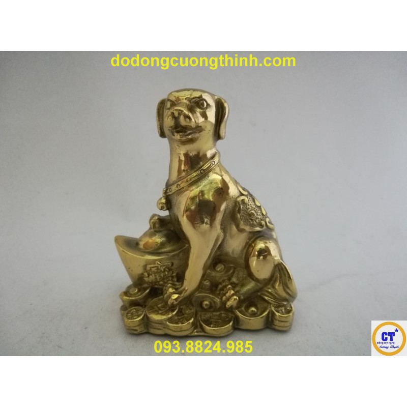 Chó nhỏ bằng đồng 100%