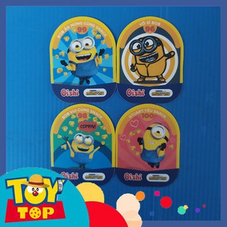[Một thẻ] Thẻ bài Oishi Minions mùa bắp ngô ngọt : Thẻ đơn nhân vật minion 2nd không seal : Phân loại 4