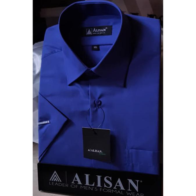 Áo Sơ Mi Tay Ngắn Màu Trơn Alisan - Regular / / Blue 9 / B-9 / - L