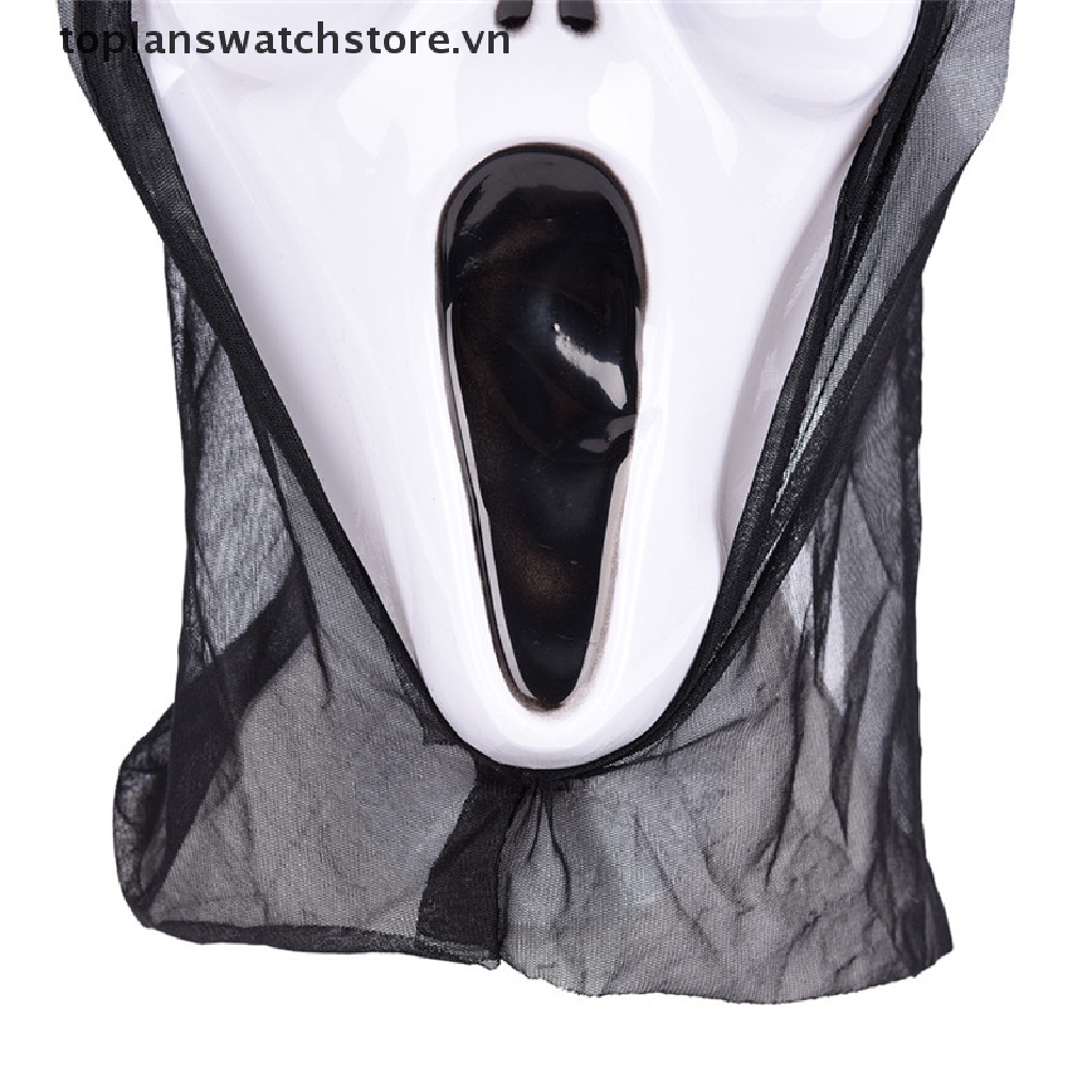 Mặt Nạ Hóa Trang Halloween Hình Ma Kem Đáng Sợ
