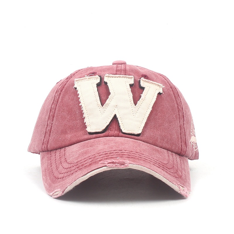 Mũ lưỡi trai LINJW họa tiết thêu chữ W phong cách Hàn Quốc 2020 trẻ trung