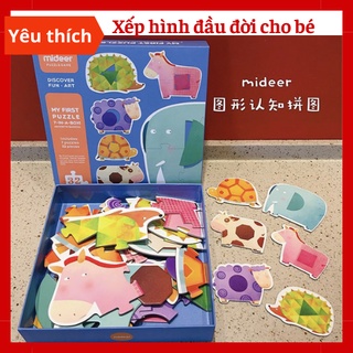 Bộ xếp hình đầu đời cho bé “my first puzzle” mideer 6 chủ đề