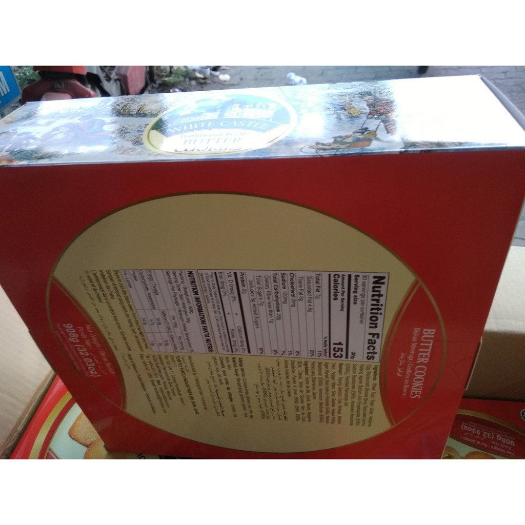 Bánh quy bơ White Castle hộp thiếc 908g