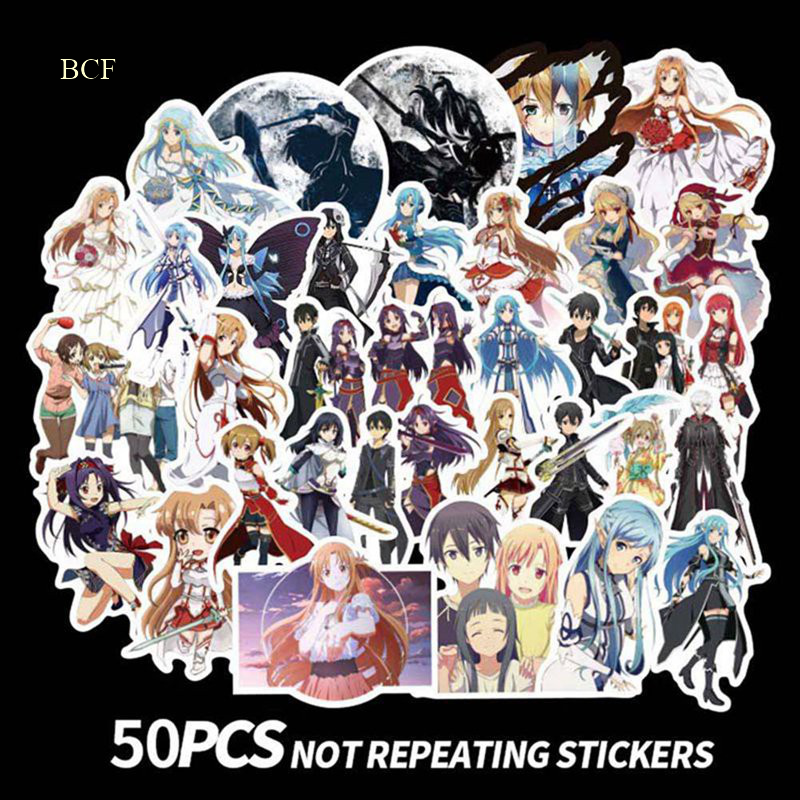 Bộ 50 Miếng Dán Hình Anime Sword Art Online 009