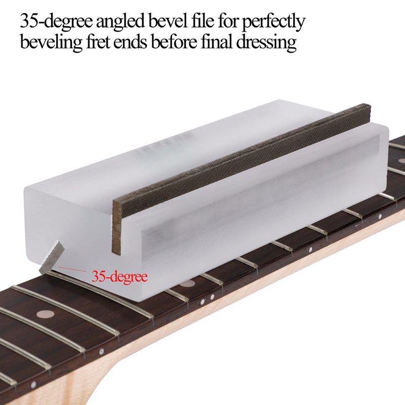 Dụng Cụ Dũa Phím Đàn Guitar Bằng Acrylic 35° 90° Dũa Đàn Guitar Góc Vuông Bằng Thép