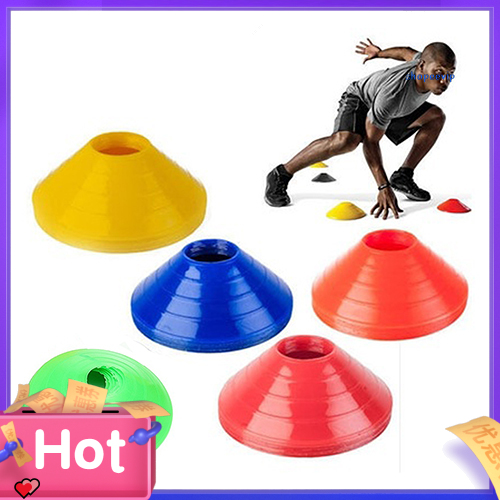 SPVP 10Pcs Football Cross Training Track Disc Cones Sports Safety Equipment Sign