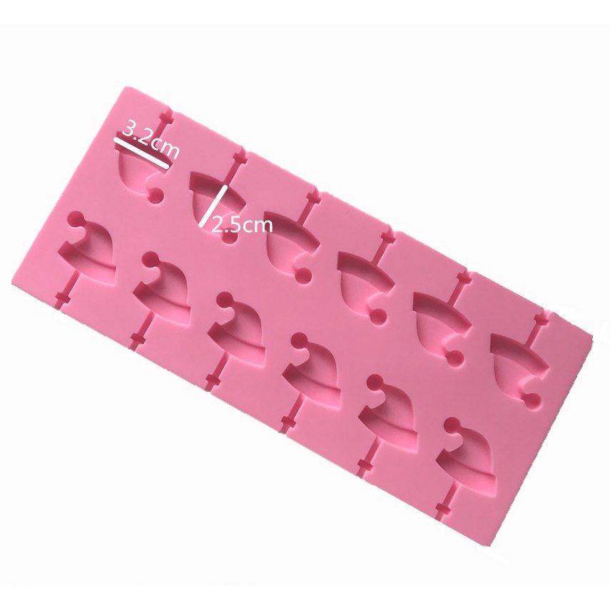 Khuôn silicon làm kẹo mút .
