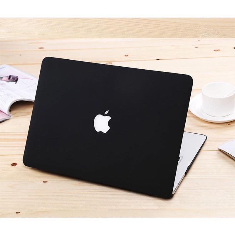 Case ,Ốp Macbook Màu Đen Đủ Dòng (Tặng Kèm Nút Chống Bụi + Chống gãy đầu dây sạc )