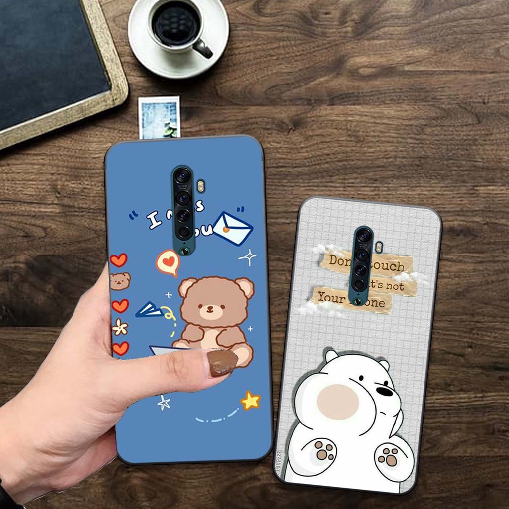 Ốp lưng điện thoại OPPO RENO 2 / NEO F2 in hình Gấu siêu dễ thương.