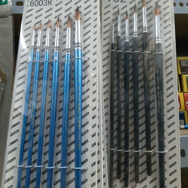 Bộ 6 Cây Cọ Bút Lông, Cọ Tỉa 6003, 702