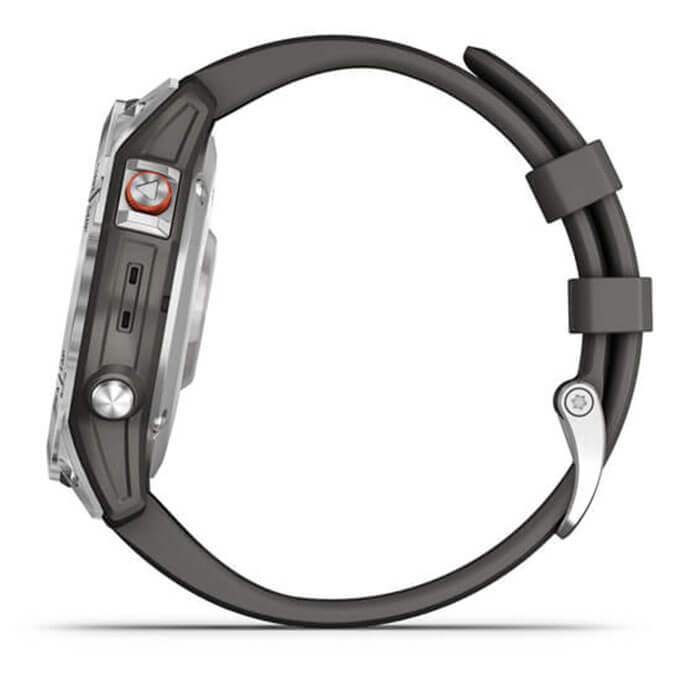 Đồng hồ thông minh Garmin Epix Gen 2, Slate Steel, Silicone Band