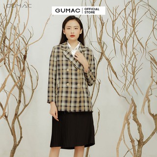 Áo vest nữ caro 4 nút A12911 GUMAC