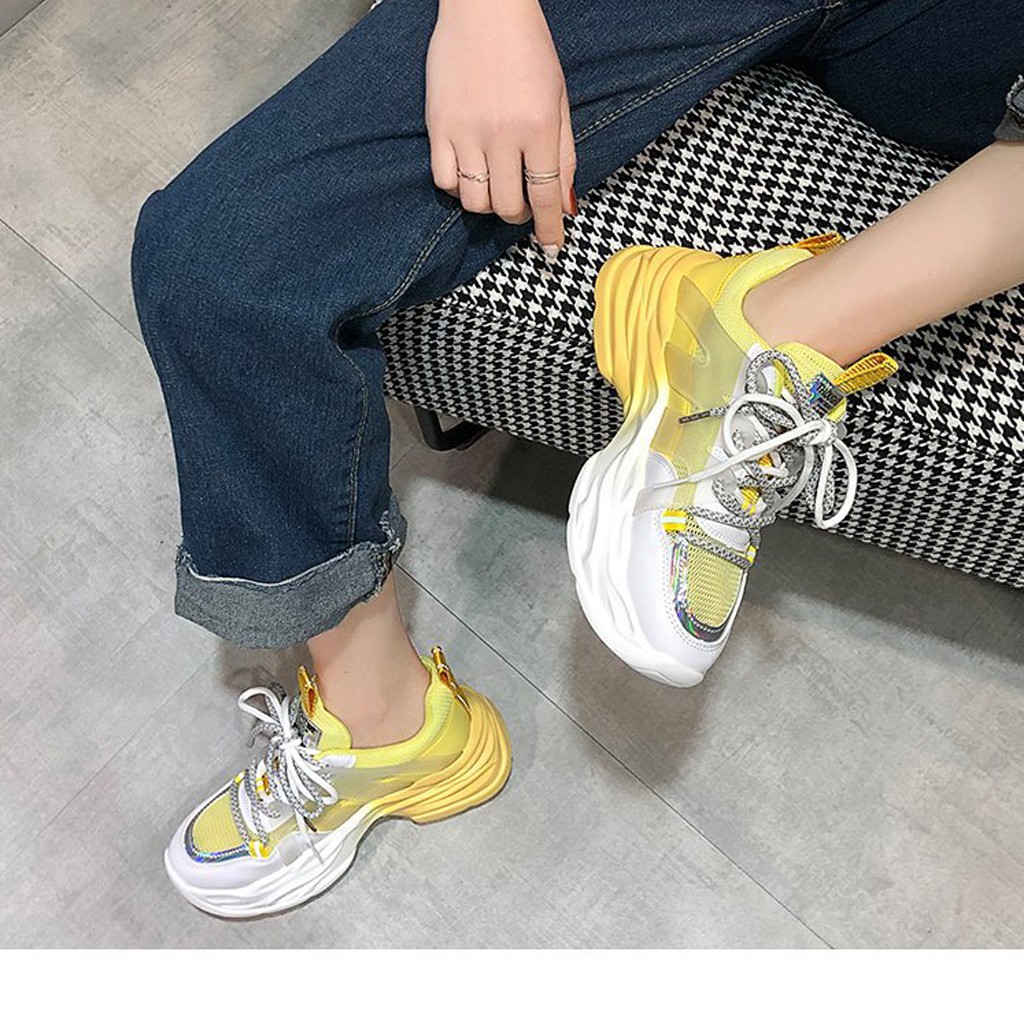 Giày thể thể thao nữ 👟Hot Trend 2020👟 Giày nữ Ulzzang kiểu dáng sneaker, đế pha 2 màu siêu đẹp phong cách cá tính G05 | BigBuy360 - bigbuy360.vn