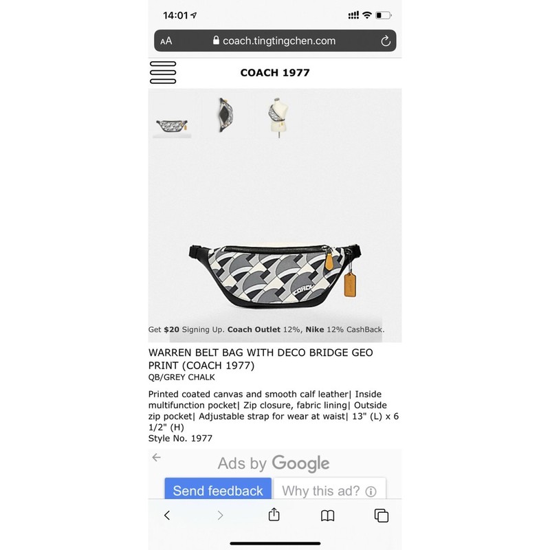 TÚI BAO TỬ COACH WARREN 1977