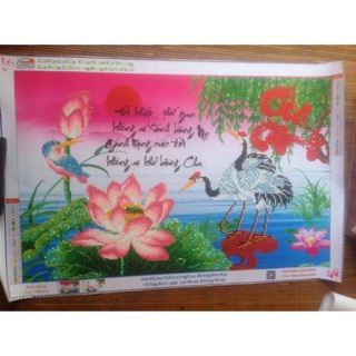 Tranh gắn đá thành phẩm chưa khung