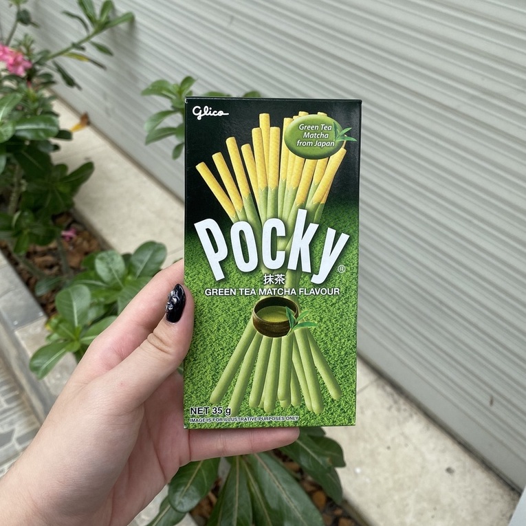 Bánh Que Pocky Trà Xanh Green Tea Matcha Flavor (Hộp 35g-xanh)