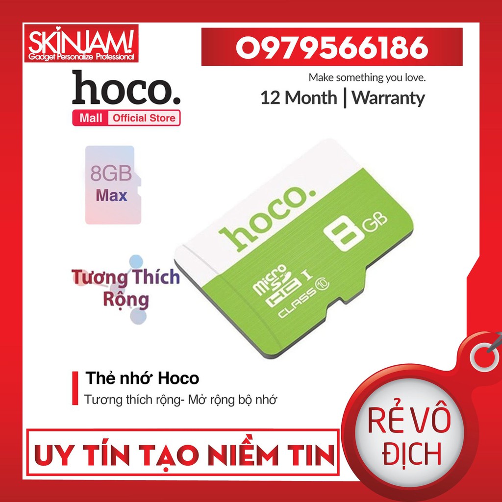 Thẻ Nhớ Micro SD Hoco 4/8/16/32/64/32G 90MB/s Class 10 (Chính Hãng Hoco)