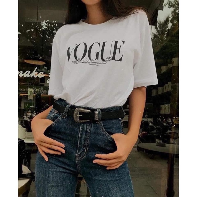 [Ảnh thật trải sàn] Áo phông Vogue (trắng, đen) | BigBuy360 - bigbuy360.vn