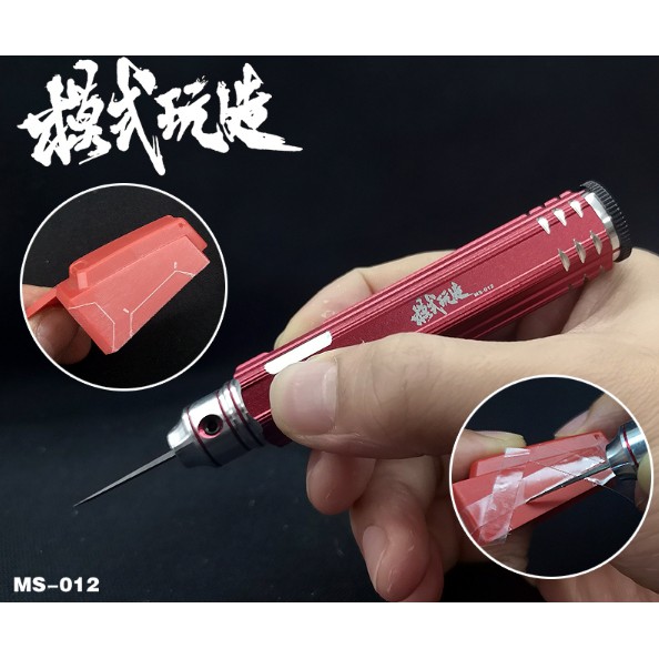 Dụng cụ mô hình hobby tool MS012 bộ chisel detail engraved line đầy đủ mũi và cán